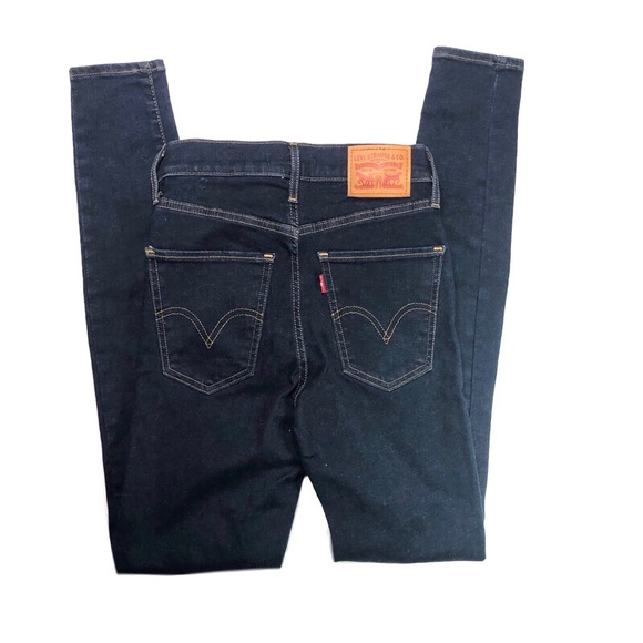 Levi’s mile high super skinny dark wash jeans - Picture 2 of 4
